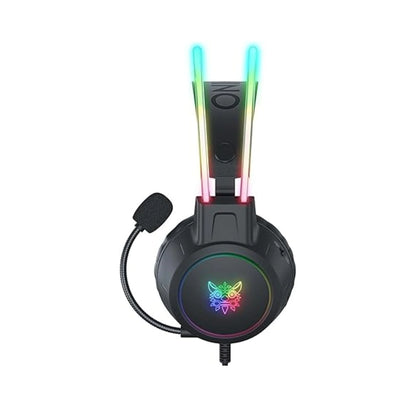 Onikuma X15 Pro – 50mm Drivers, V-Shaped RGB, Memory Foam Cups